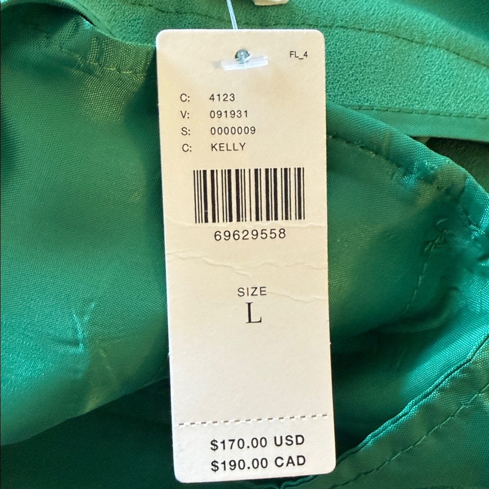 exquise anthropologie green kelly pants Wide-Leg Trousers S L - Picture 6 of 6